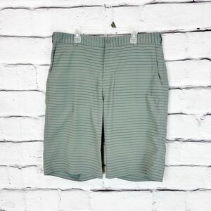 Nike Golf Men's Gray Striped Dri-Fit Shorts Size 34 Casual Summer